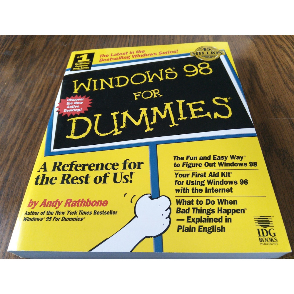 Windows 98 For Dummies By Andy Rathbone (1998 IDG Books)